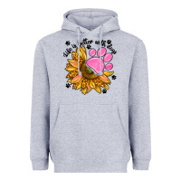Heather Grey life is better with dogs Heavyweight Hoodie - NancyCooperArtShop