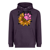 Plum life is better with dogs Heavyweight Hoodie - NancyCooperArtShop