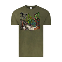 Vintage Olive west wild Vintage Tee - SublimationCraftShop