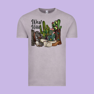 West Wild Vintage Tee Designed By Sublimationcraftshop