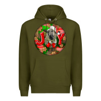 Army Green christmas hampshire sheep Premium Hoodie - LillyAllenDesigns