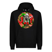 Black christmas hampshire sheep Premium Hoodie - LillyAllenDesigns
