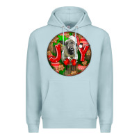 Blue Mist christmas hampshire sheep Premium Hoodie - LillyAllenDesigns