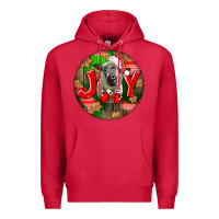 Cardinal christmas hampshire sheep Premium Hoodie - LillyAllenDesigns