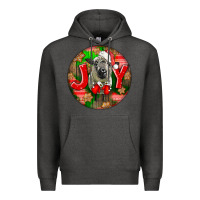 Charcoal Heather christmas hampshire sheep Premium Hoodie - LillyAllenDesigns
