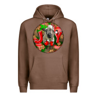 Chestnut christmas hampshire sheep Premium Hoodie - LillyAllenDesigns