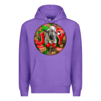 Purple christmas hampshire sheep Premium Hoodie - LillyAllenDesigns