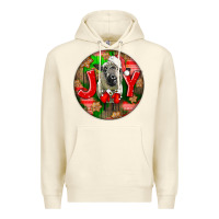 Sandshell christmas hampshire sheep Premium Hoodie - LillyAllenDesigns