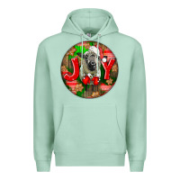 Seafoam christmas hampshire sheep Premium Hoodie - LillyAllenDesigns