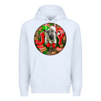 White christmas hampshire sheep Premium Hoodie - LillyAllenDesigns