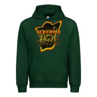 Forest Green remember your roots Urban Hoodie - NancyCooperArtShop