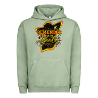Pigment Oil Green remember your roots Urban Hoodie - NancyCooperArtShop