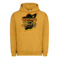 Pigment Peanut Butter remember your roots Urban Hoodie - NancyCooperArtShop