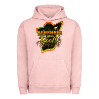 Pigment Salmon remember your roots Urban Hoodie - NancyCooperArtShop