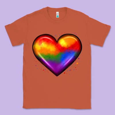 Pride Heart Classic Tee Designed By Jahusdesignshop