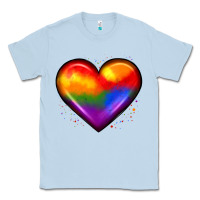 Dusty Blue pride heart Classic Tee - JahusDesignShop