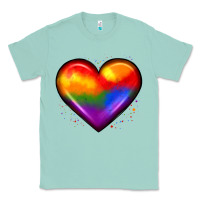 Seafoam pride heart Classic Tee - JahusDesignShop
