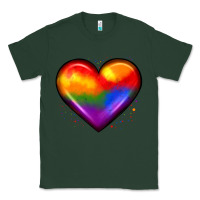 Sports Green pride heart Classic Tee - JahusDesignShop