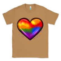 Toasted Coconut pride heart Classic Tee - JahusDesignShop