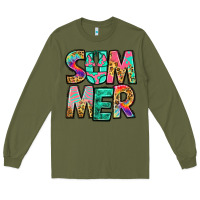 Army Green summer leopard tie dye Long Sleeve Tee - Jasminsmagicworld