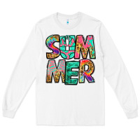 White summer leopard tie dye Long Sleeve Tee - Jasminsmagicworld