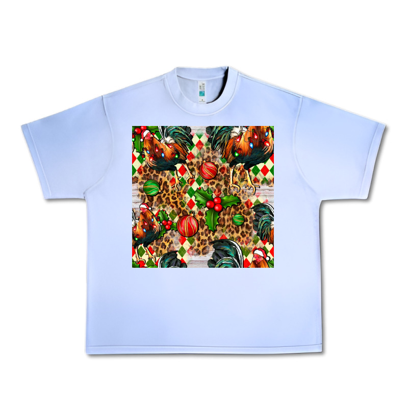Christmas Leopard Chicken Urban Heavy Tee by FaDigitalArtStudio | Teevron