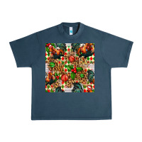 Midnight Navy christmas leopard chicken Urban Heavy Tee - FaDigitalArtStudio