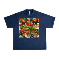 Navy christmas leopard chicken Urban Heavy Tee - FaDigitalArtStudio