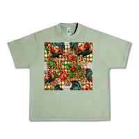 Oil Green christmas leopard chicken Urban Heavy Tee - FaDigitalArtStudio