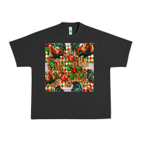 Pigment Black christmas leopard chicken Urban Heavy Tee - FaDigitalArtStudio