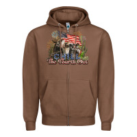 Chestnut chill the fourth out cows 4th july america Zipper Hoodie - NancyCooperArtShop