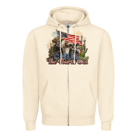 Sandshell chill the fourth out cows 4th july america Zipper Hoodie - NancyCooperArtShop