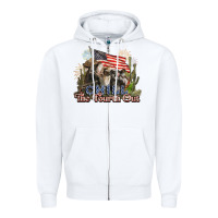 White chill the fourth out cows 4th july america Zipper Hoodie - NancyCooperArtShop
