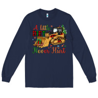 Navy Christmas A Little Dirt Never Hurt Long Sleeve Tee - Artiststas