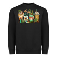 Black highly caffeinated coffee cups Heavyweight Sweatshirt - Zillion Design Studio