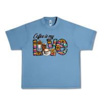 Pebble Blue coffee İs mt love Urban Heavy Tee - CowhideDigitalArt