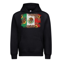 Foreset Green Mexican Flag with Leopard Urban Hoodie - texasbilliewilder