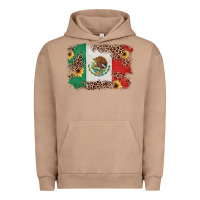 Pigment Burro Mexican Flag with Leopard Urban Hoodie - texasbilliewilder
