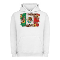 Pigment Lunar Rock Mexican Flag with Leopard Urban Hoodie - texasbilliewilder