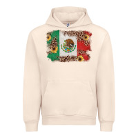 Sandshell Mexican Flag with Leopard Urban Hoodie - texasbilliewilder