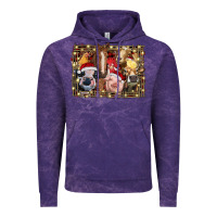 Cloud Purple christmas farm animals Vintage Hoodie - RanaPortraitStore