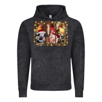 Vintage Black christmas farm animals Vintage Hoodie - RanaPortraitStore