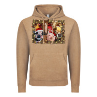 Vintage Coffee christmas farm animals Vintage Hoodie - RanaPortraitStore