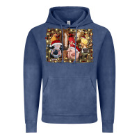 Vintage Denim christmas farm animals Vintage Hoodie - RanaPortraitStore