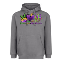 Storm peace love mardi gras Heavyweight Hoodie - MaliasSmallBusiness