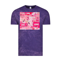 Cloud Purple breast cancer awareness pink Vintage Tee - AdoDesignShop
