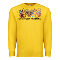 Lemon peace love nursing Premium Sweatshirt - MaliasSmallBusiness