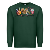 Sports Green peace love nursing Premium Sweatshirt - MaliasSmallBusiness