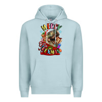 Blue Mist t rex merry rexmas Premium Hoodie - LillyAllenDesigns