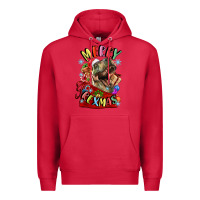 Cardinal t rex merry rexmas Premium Hoodie - LillyAllenDesigns